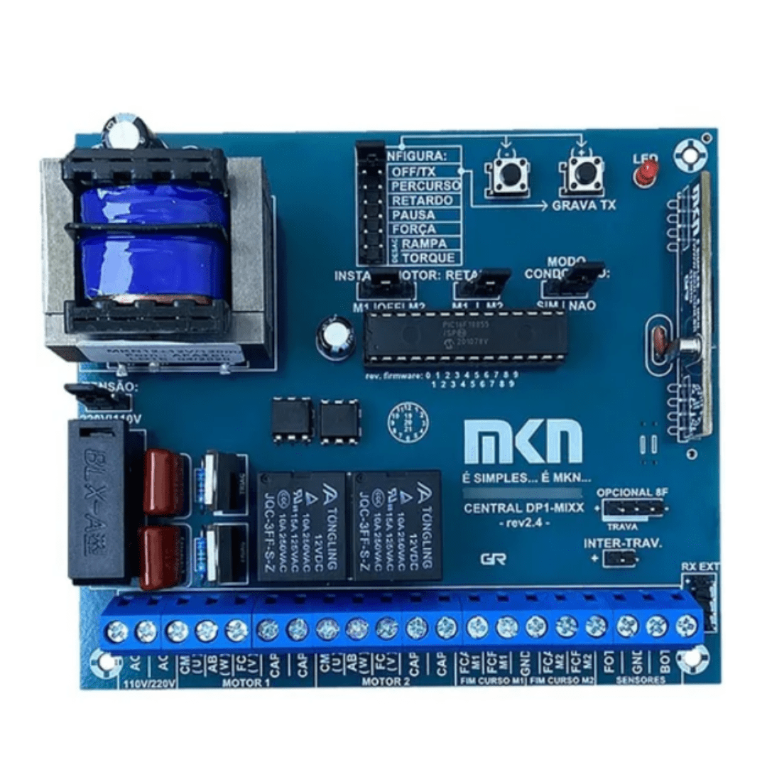 Central Placa De Comando Dupla Dp Mixx - Mkn - Vetech Distribuidora